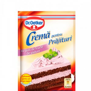 Crema pentru prajituri cu gust de fructe de padure